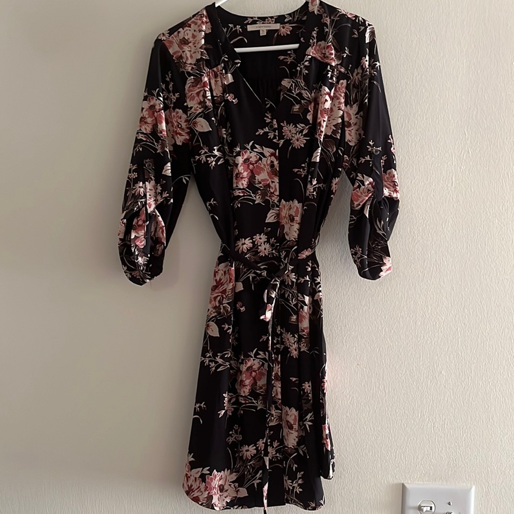 Flower shirt dress